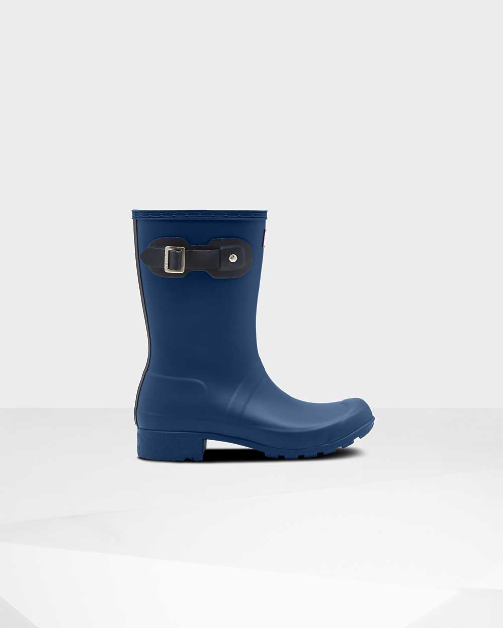 Hunter Original Tour Foldable Short Mid-Calf Women's Rain Boots NZ-88406S Navy